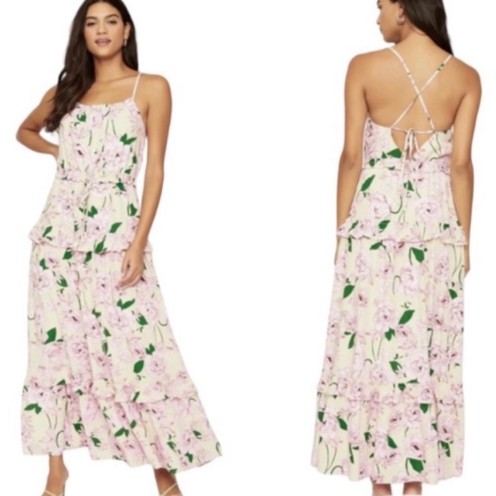 Lost + Wander | Hawaiian Rose Maxi Dress XS